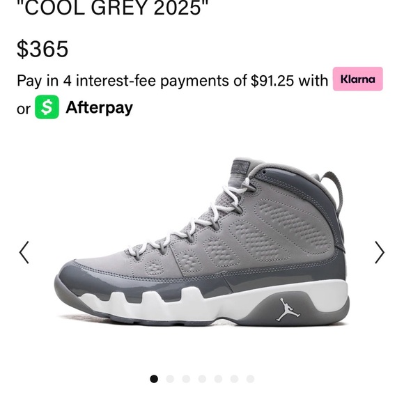 Jordan Other - Jordan Retro 9 in Medium Grey and White